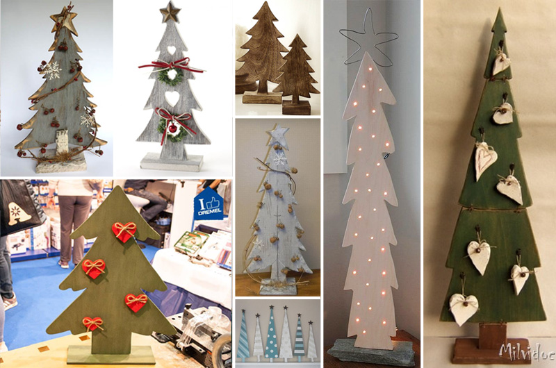 Idea natalizia! albero di natale in legno! falegnameria fradà ... Albero di natale con mensole