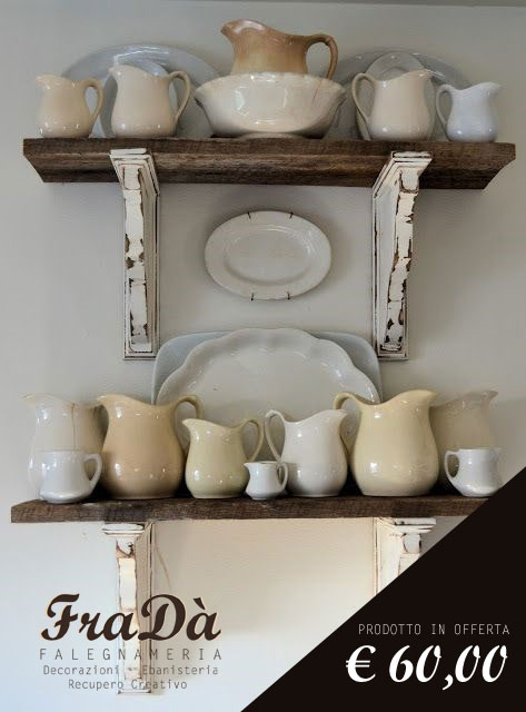 Mensole Shabby Chic - Falegnameria Fradà - falegname a palermo