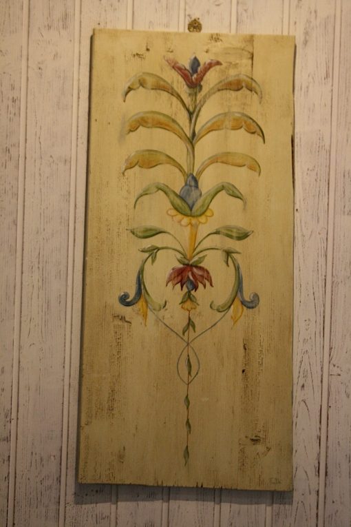 Tavola di legno antico dipinta